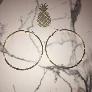 Cute Gold Color Hoops